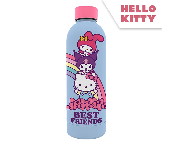 Hello kitty borraccia in acciaio inox soft touch 800ml