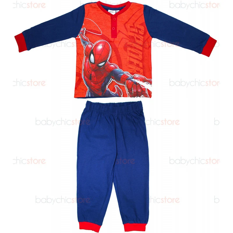 Pigiama Primavera/Estate Spiderman Rosso
