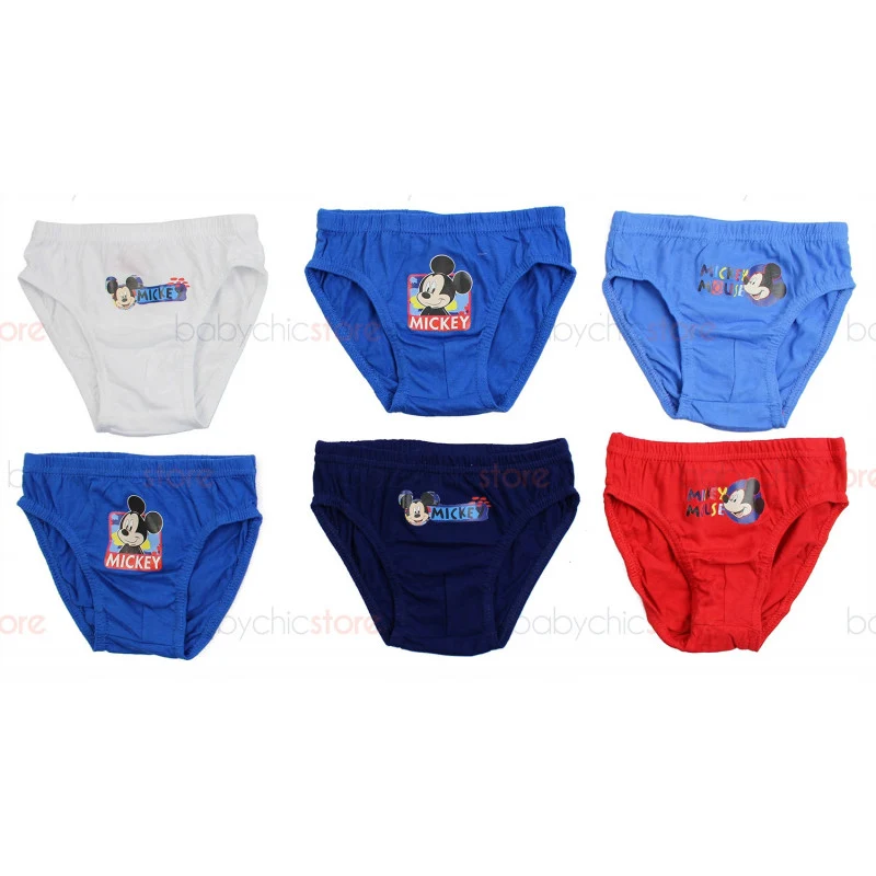 Set di 6 Slip Mickey Mouse