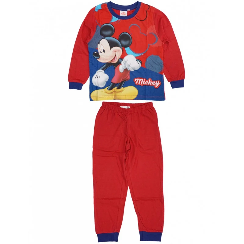 Pigiama Disney Mickey Mouse - Rosso 6 Anni