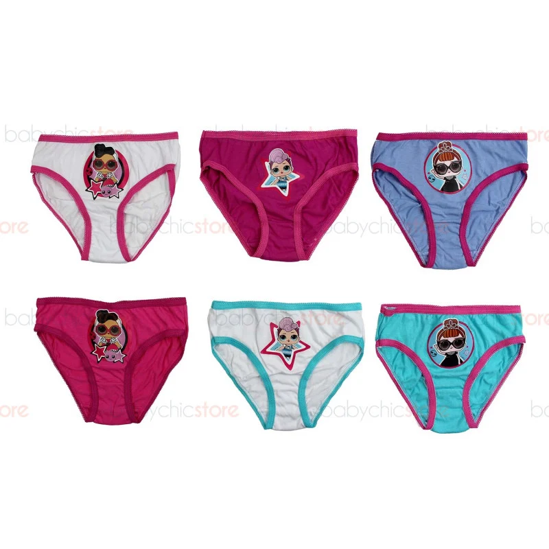 Set di 6 Slip LOL Surprise - 3 Anni