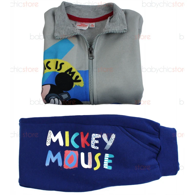 Jogging Set Mickey Mouse - Grigio/Blu