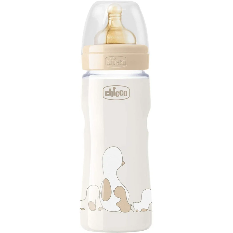 Biberon Chicco Original Touch in Plastica - 330 ml Beige