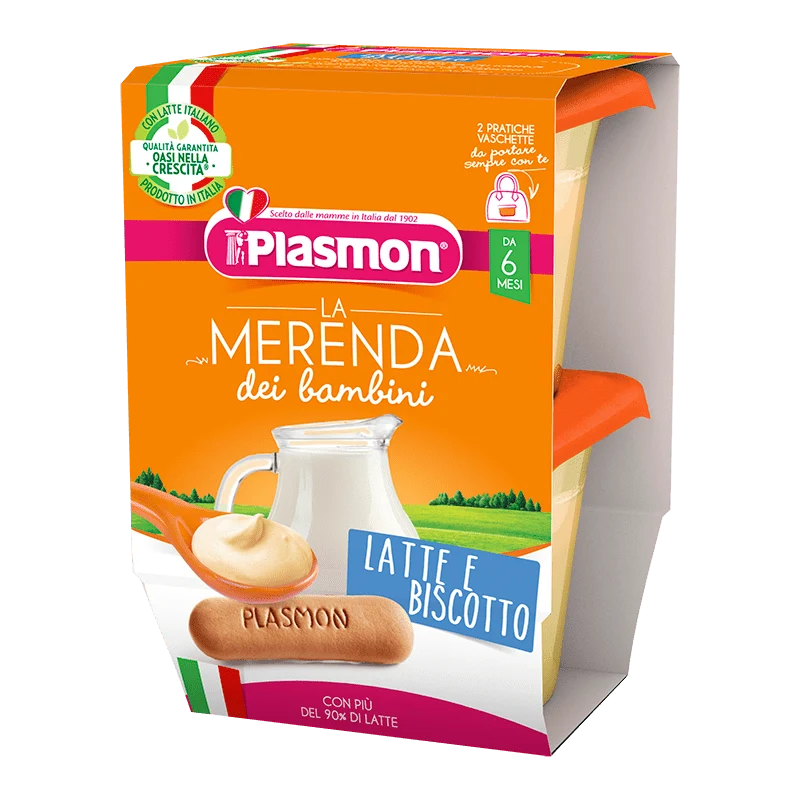 La Merenda dei Bambini Plasmon - Latte e Biscotto