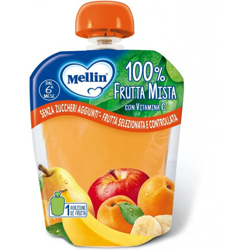 Merenda 100% Frutta Mellin - Frutta Mista