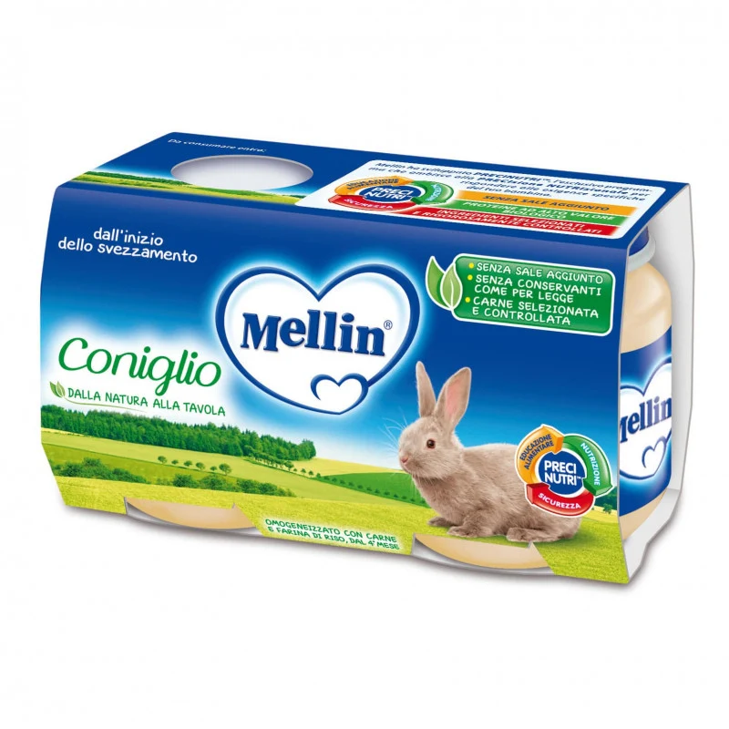 Omogeneizzato Coniglio Mellin - 2 x 120 g