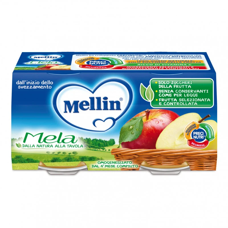 Omogeneizzato Mela Mellin - 2 x 100 g