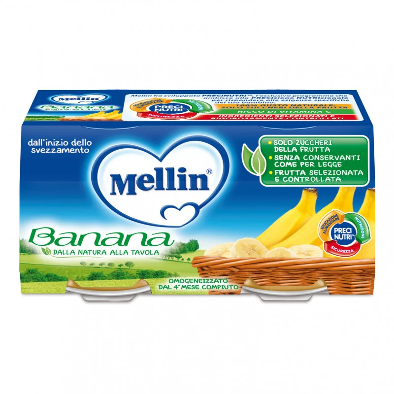 Omogeneizzato Banana Mellin - 2 x 100 g
