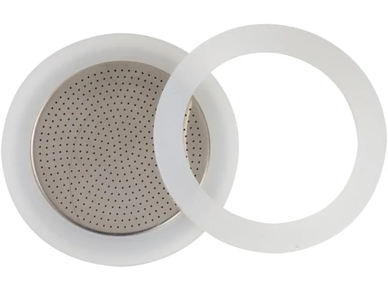 Piastrina filtro alluminio+2 guarnizioni silicone 6 tazze forever