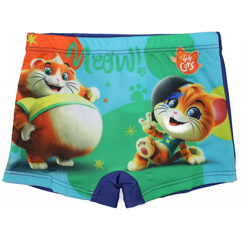 Costume Boxer 44 Gatti Blu - 5/6 Anni