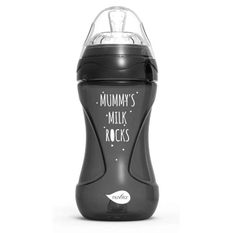 Biberon Mimic Cool 250ml 2m+ Black