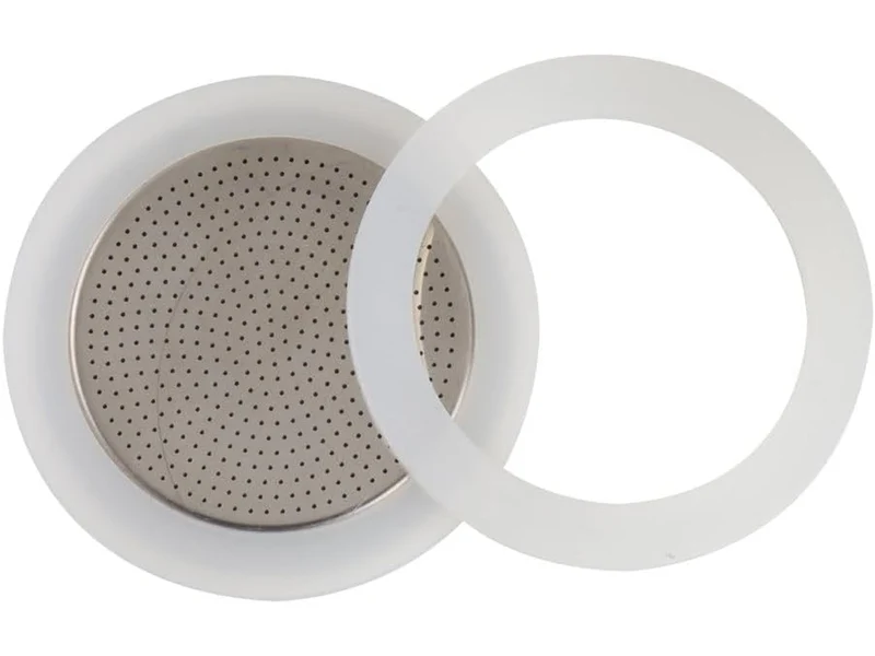 Piastrina filtro alluminio+2 guarnizioni silicone 1/2 tazze forever