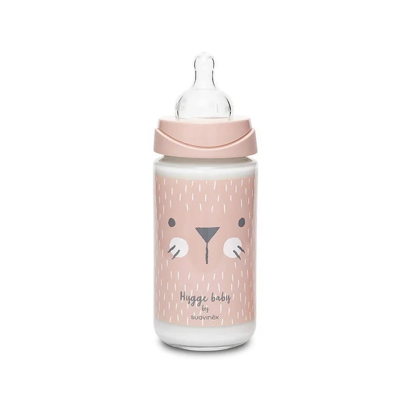 Biberon Hygge Baby Coniglio Pois Rosa - 3 Posizioni 240 ml