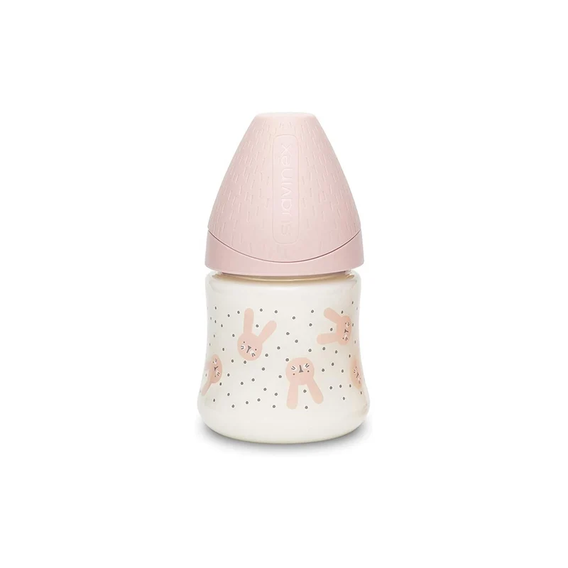 Biberon Hygge Baby Coniglio Pois Rosa - Flusso Lento 150 ml