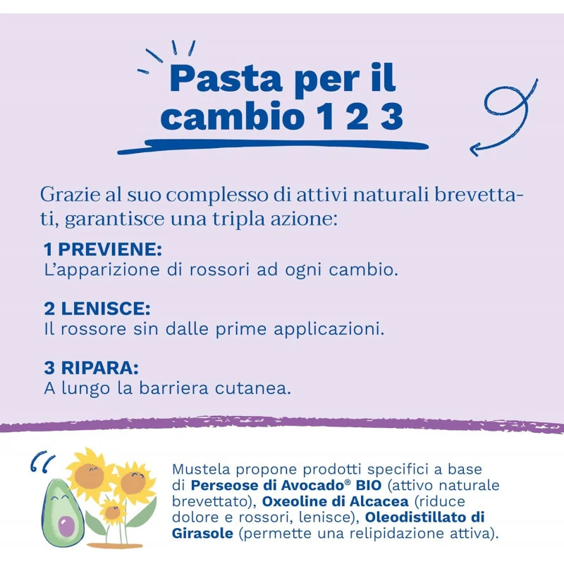 Pasta Per Il Cambio 1 2 3 Mustela - 50 ml