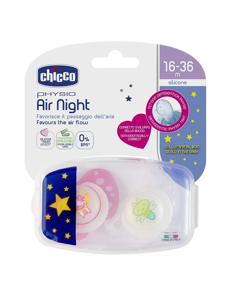 Succhietto Chicco Physio Air Lumi 16-36 mesi Silicone