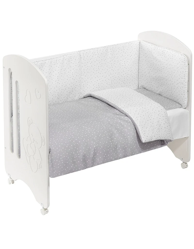 Completo Piumone Stelle Grigio