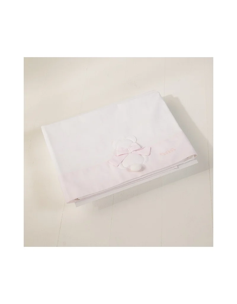 Lenzuola per Lettino Nanan Fiocco Rosa