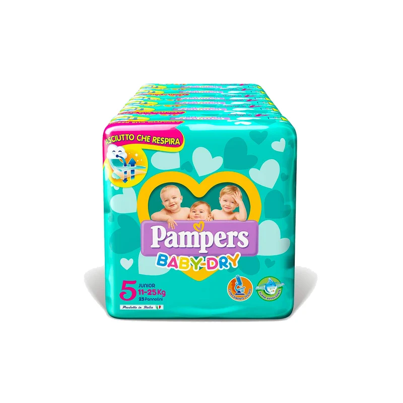 Pannolini Pampers Baby Dry Misura 5 - 128 pannolini