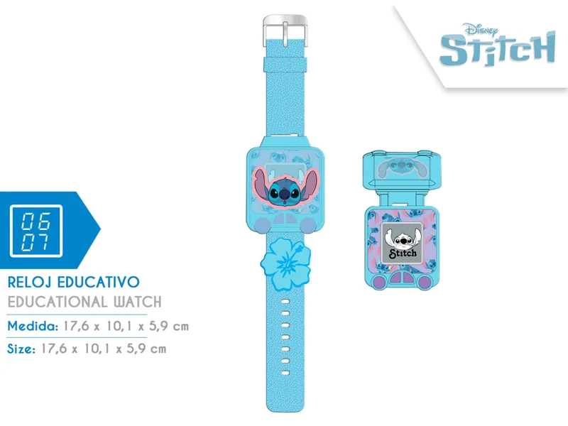 Stitch orologio educativo