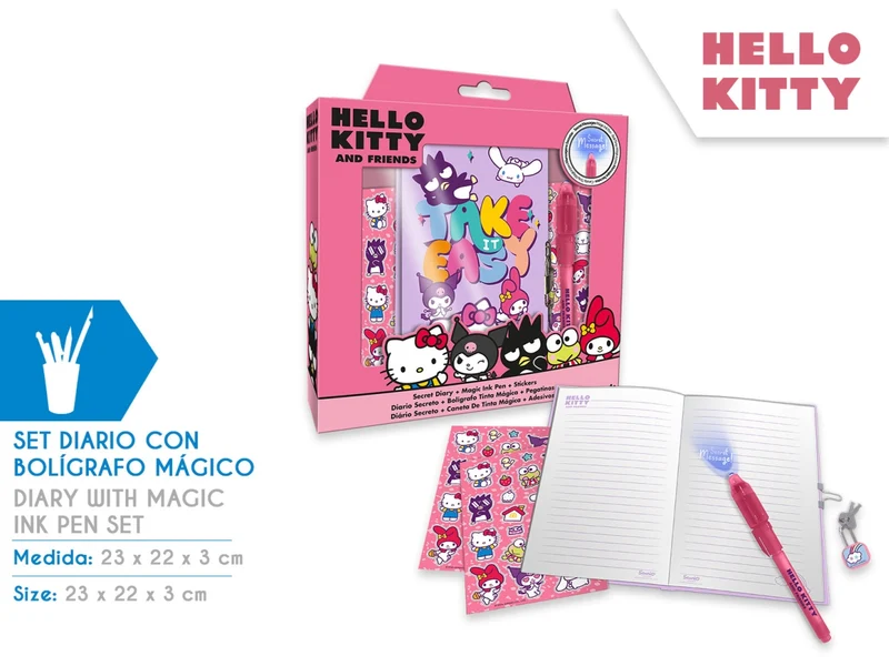 Hello kitty diario con penna magica