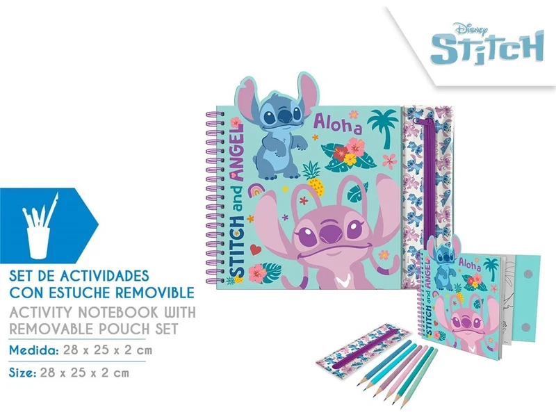 Stitch libro di attivitÃ con custodia removibile
