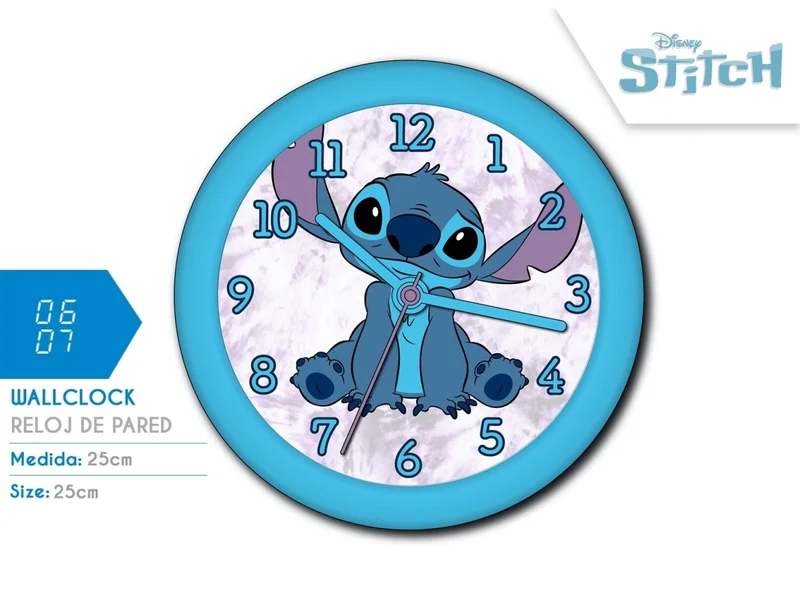 Stitch orologio da parete