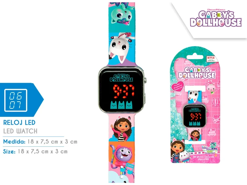 Gabb's dollhouse orologio led
