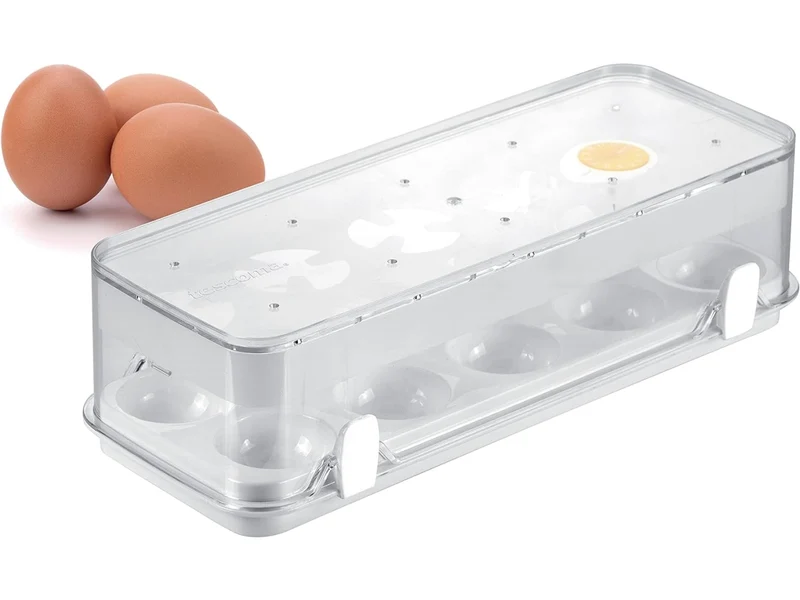 Contenitore per uova in plastica trasparente Tescoma
