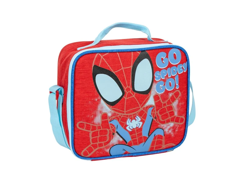 Portamerenda Spiderman termico in poliestere rosso 19x23 cm - Cerda