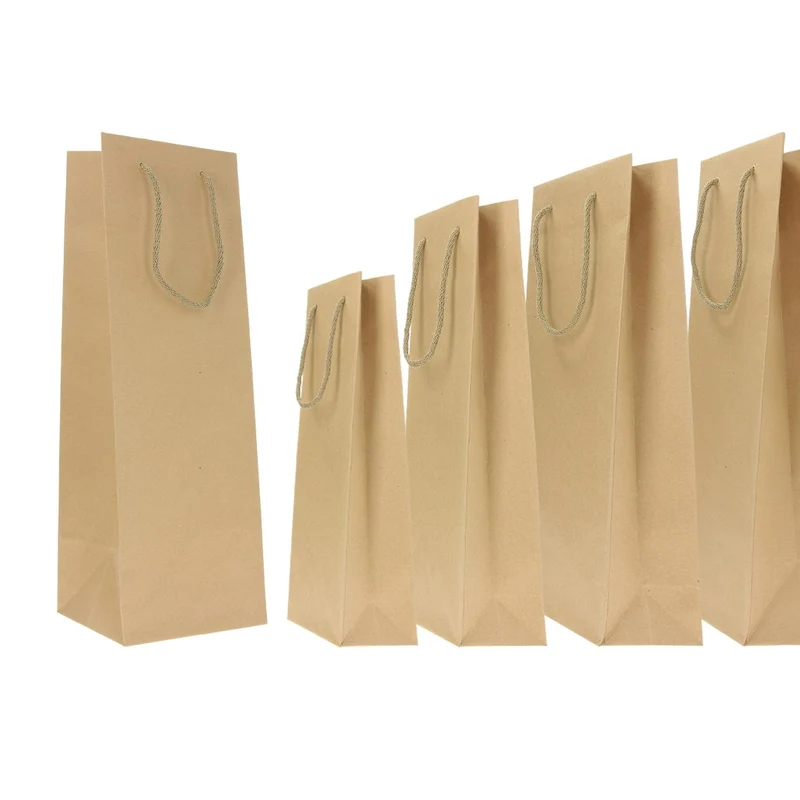 Borse Porta Bottiglia Pinot Avana 18 x 10 x 41 cm - 10 pezzi