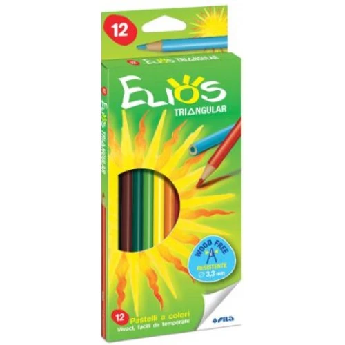 Pastelli Elios Triangular 12 colori