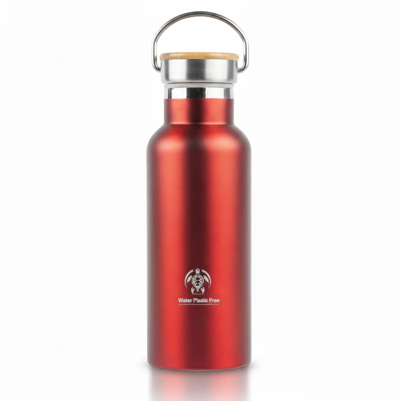Borraccia Double Wall Acciaio + Bambu 500ml