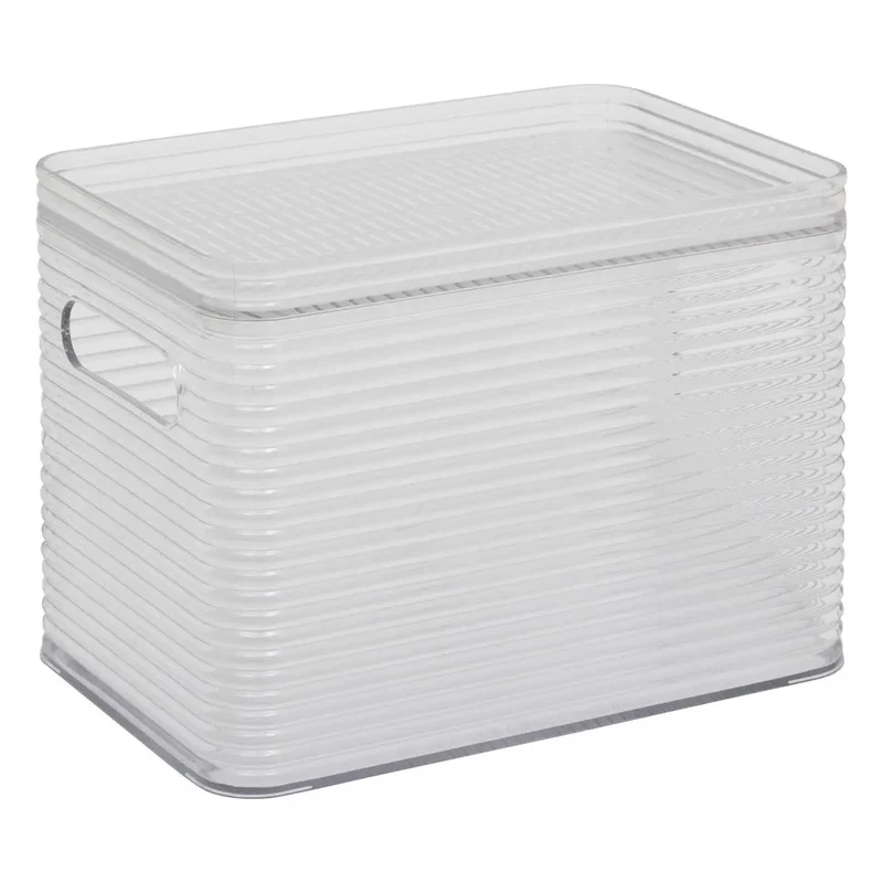 Scatola Organizer Plastor in PET Trasparente 17,5 x 15,3 x 22,7 cm