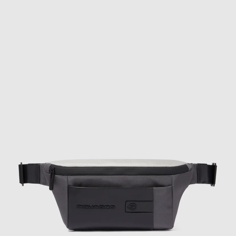 Marsupio da Uomo Piquadro Brief in Tessuto Riciclato Nero