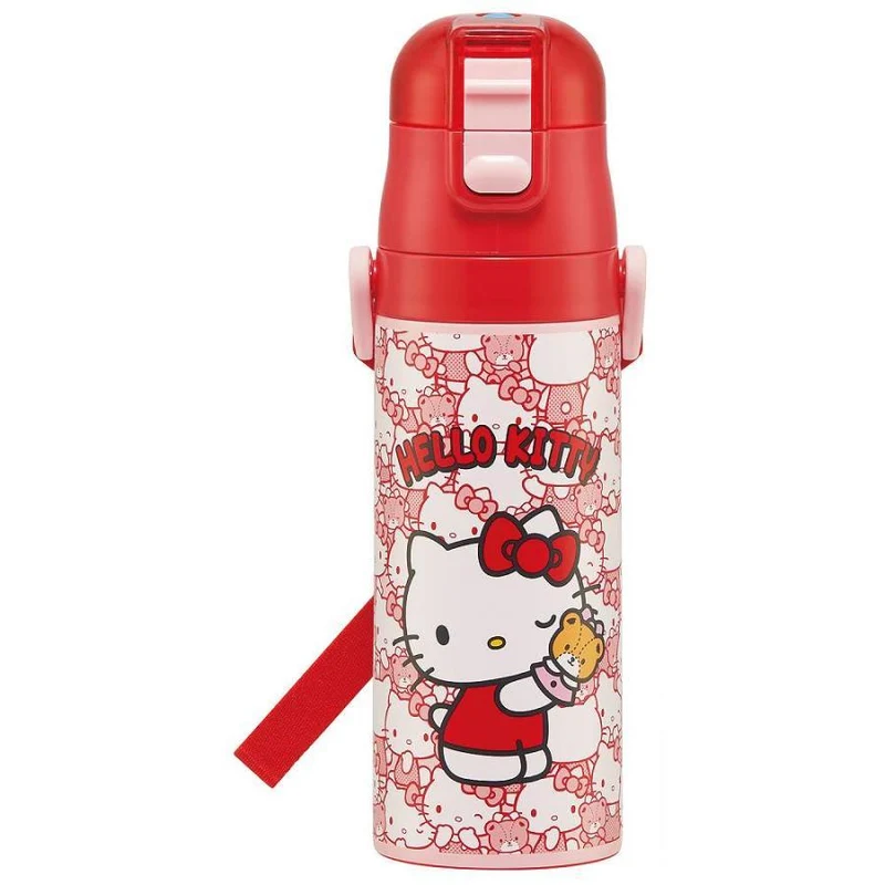 Skater Hello Kitty Ushiro Shiro Ultra Light Direct Borraccia in acciaio inossidabile 470ml SDC4