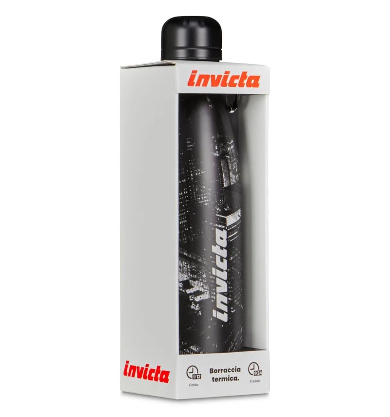 Borraccia Termica Invicta Fantasy in Acciaio Inox Black City 500 ml