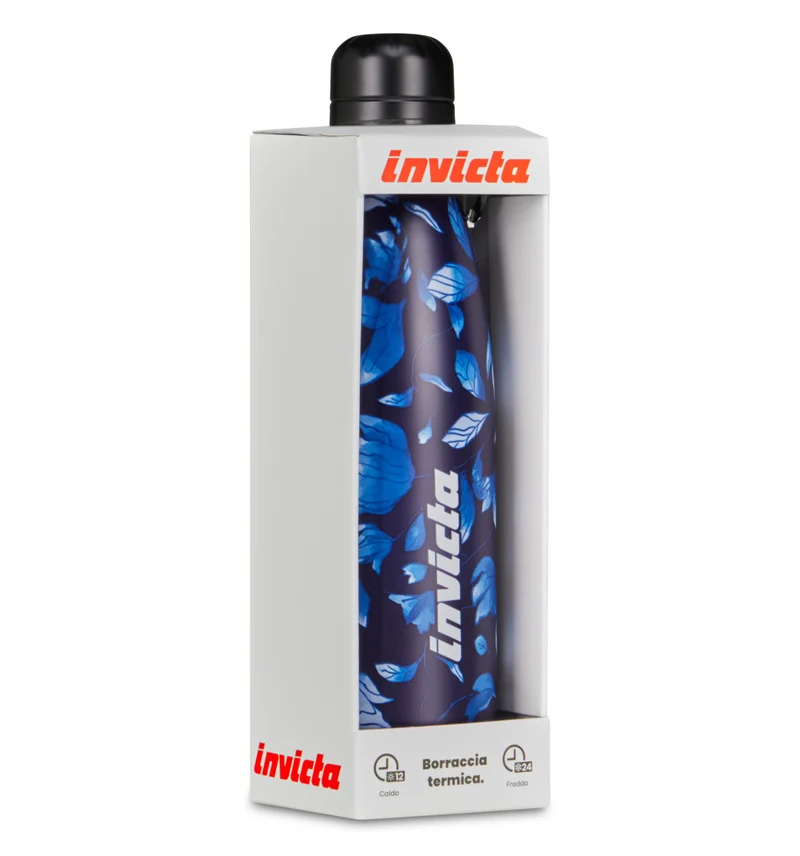 Borraccia Termica Invicta Fantasy in Acciaio Inox Blu Autumn 500 ml