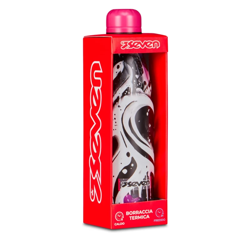 Borraccia Termica Seven in Acciaio Inox Plumpy Line Girl 500 ml